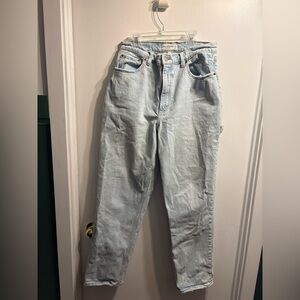 Abercrombie & Fitch Light Wash Cargo style Denim Jeans